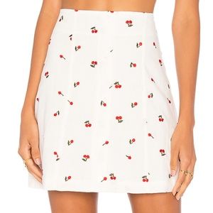 Capulet Georgia Mini Skirt - Petite Cherry